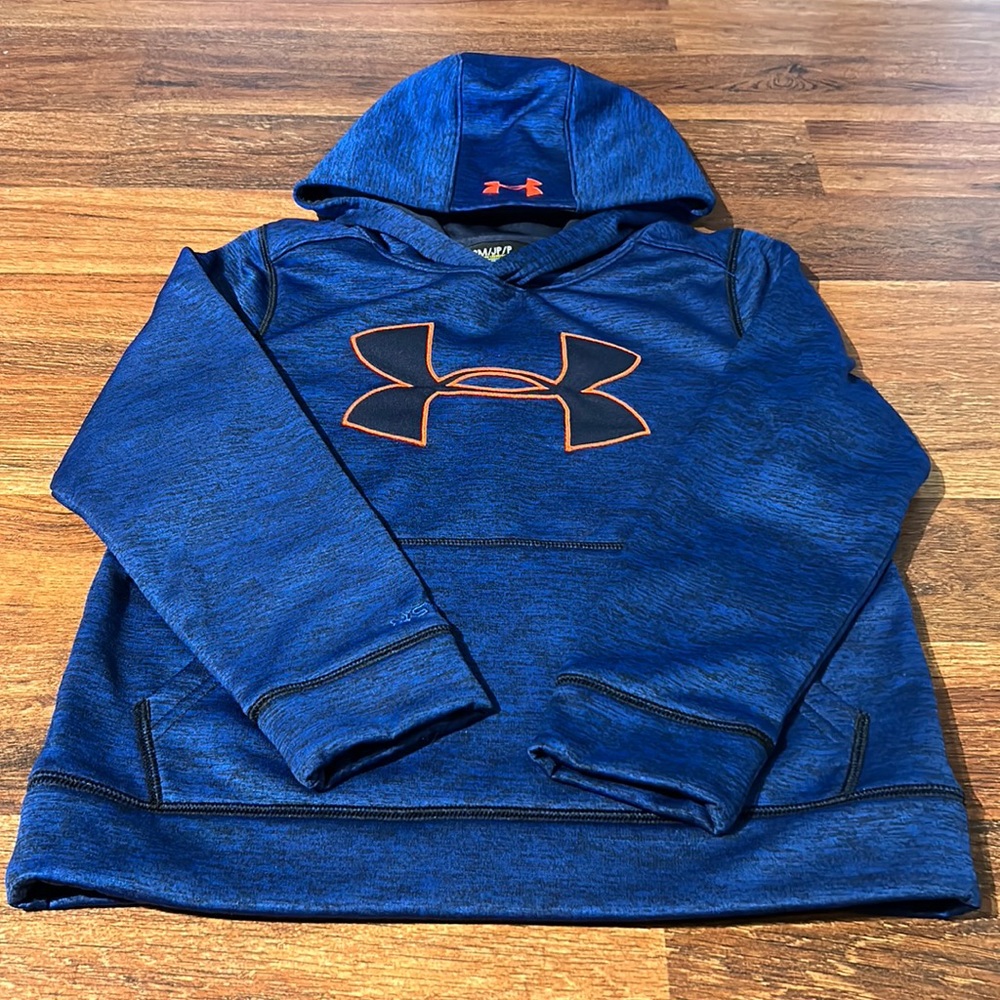 Boys Heathered Royal Blue Under Armour Hoodie